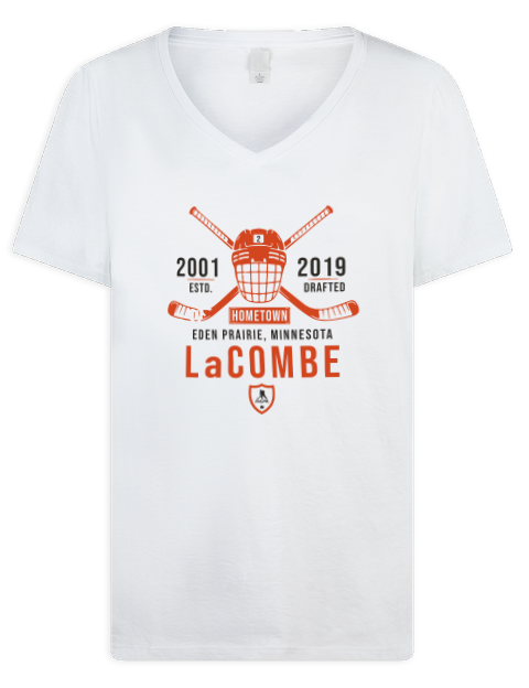 4A Classic Heritage Jackson Lacombe Premium Ladies V-Neck T-Shirt | Swagsta