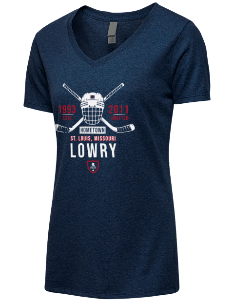 3A Heritage Adam Lowry Premium Ladies V-Neck T-Shirt | Swagsta