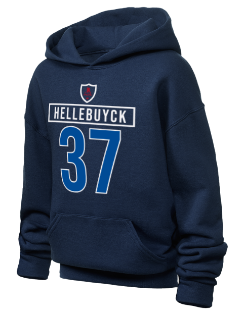1A Away Jersey connor hellebuyck Youth Hooded Sweatshirt | Swagsta