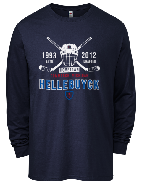 3A Heritage connor hellebuyck Men's Long-Sleeve T-Shirt | Swagsta