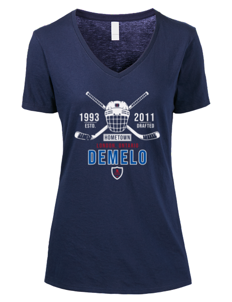 3A Heritage dylan demelo Premium Ladies V-Neck T-Shirt | Swagsta