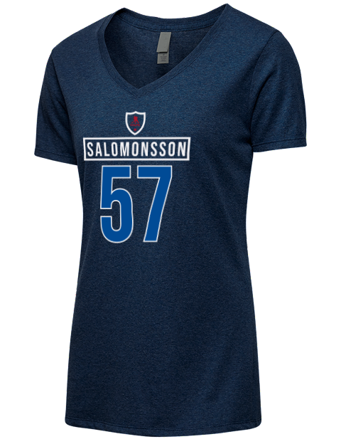 1A Away Jersey elias salomonsson Premium Ladies V-Neck T-Shirt | Swagsta