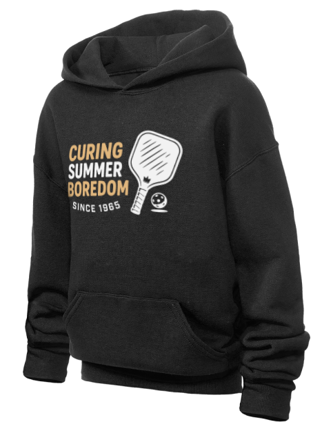 Curing Boredom Since Pickleball Youth Hooded Sweatshirt | Swagsta