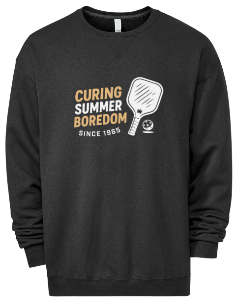 Curing Boredom Since Pickleball Premium Unisex Crewneck Sweatshirt | Swagsta