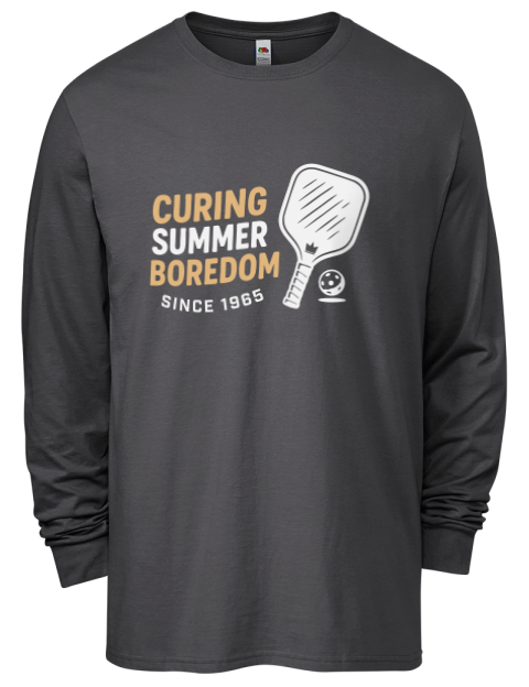 Curing Boredom Since Pickleball Men's Long-Sleeve T-Shirt | Swagsta