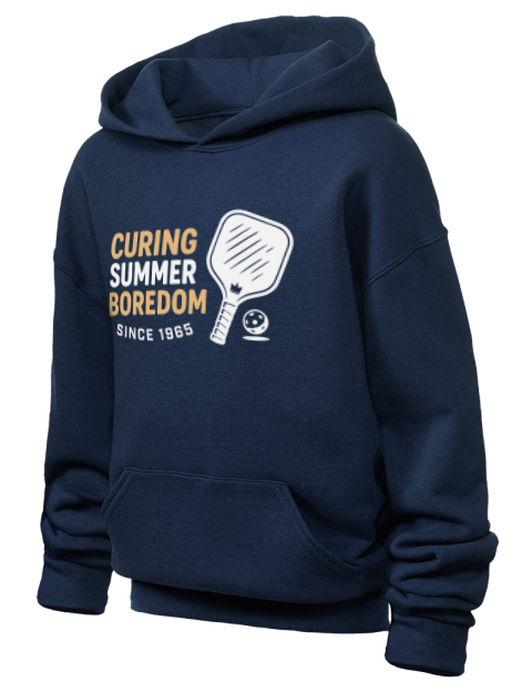 Curing Boredom Since Pickleball Youth Hooded Sweatshirt | Swagsta