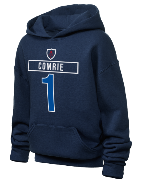 1A Away Jersey eric comrie Youth Hooded Sweatshirt | Swagsta