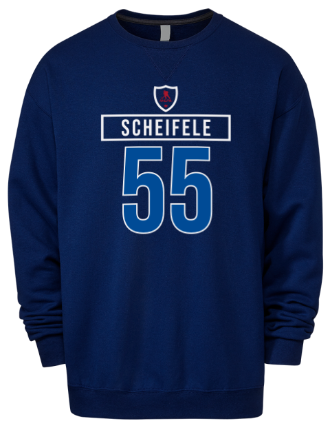 1A Away Jersey mark scheifele Premium Unisex Crewneck Sweatshirt | Swagsta