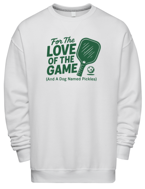 Love Of The Game Pickleball Premium Unisex Crewneck Sweatshirt | Swagsta