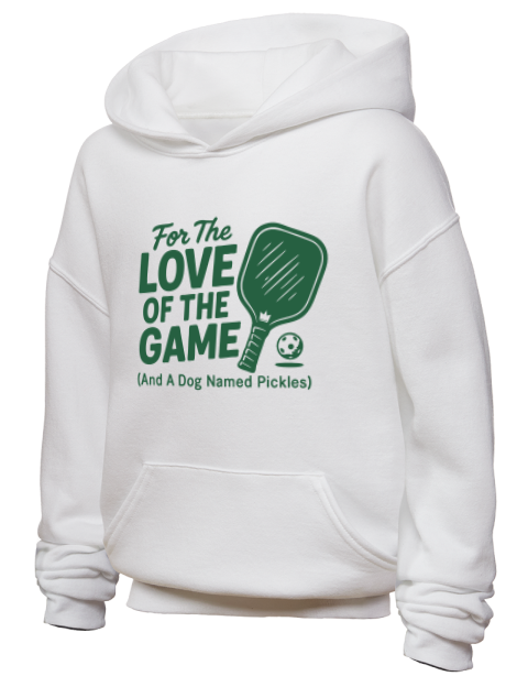 Love Of The Game Pickleball Youth Hooded Sweatshirt | Swagsta
