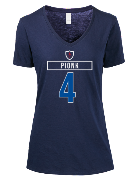 1A Away Jersey neal pionk Premium Ladies V-Neck T-Shirt | Swagsta
