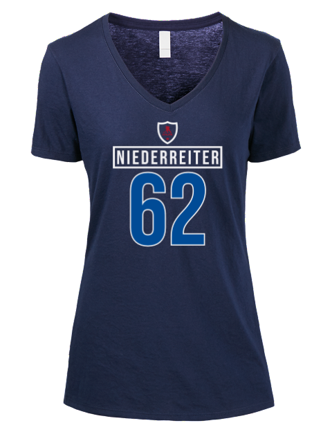 1A Away Jersey nino niederreiter Premium Ladies V-Neck T-Shirt | Swagsta