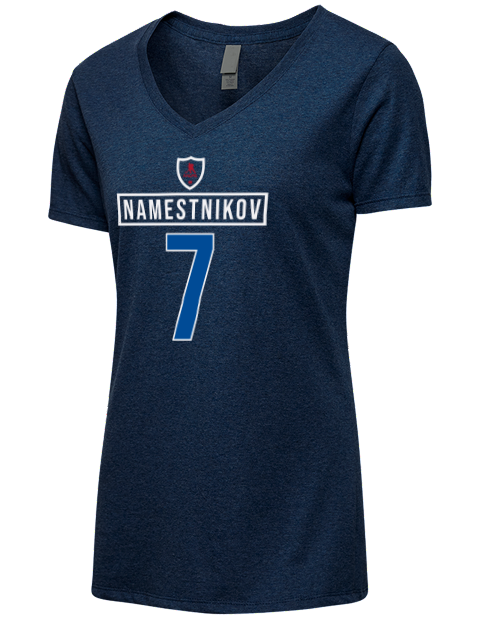 1A Away Jersey vladislav namestnikov Premium Ladies V-Neck T-Shirt | Swagsta