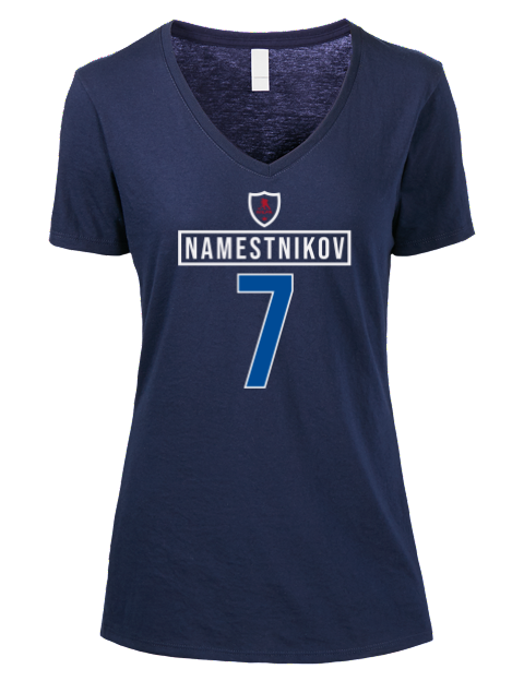 1A Away Jersey vladislav namestnikov Premium Ladies V-Neck T-Shirt | Swagsta