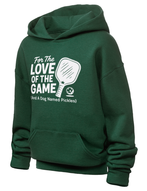 Love Of Pickleball Youth Hooded Sweatshirt | Swagsta