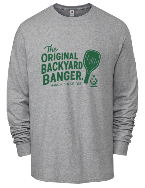 Original Backyard Banger Pickleball Men's Long-Sleeve T-Shirt | Swagsta
