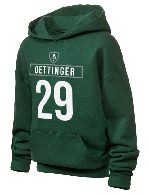 1A Away Jersey Jake Oettinger Youth Hooded Sweatshirt | Swagsta