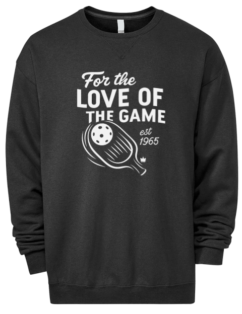 For The Love Pickleball Premium Unisex Crewneck Sweatshirt | Swagsta