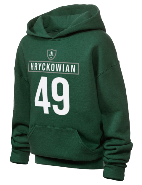 1A Away Jersey Justin Hryckowian Youth Hooded Sweatshirt | Swagsta
