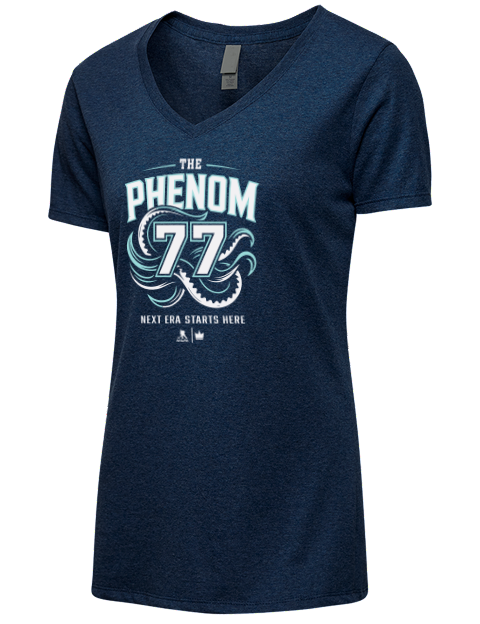 Phenom Next Era Now Berkly Catton Premium Ladies V-Neck T-Shirt | Swagsta