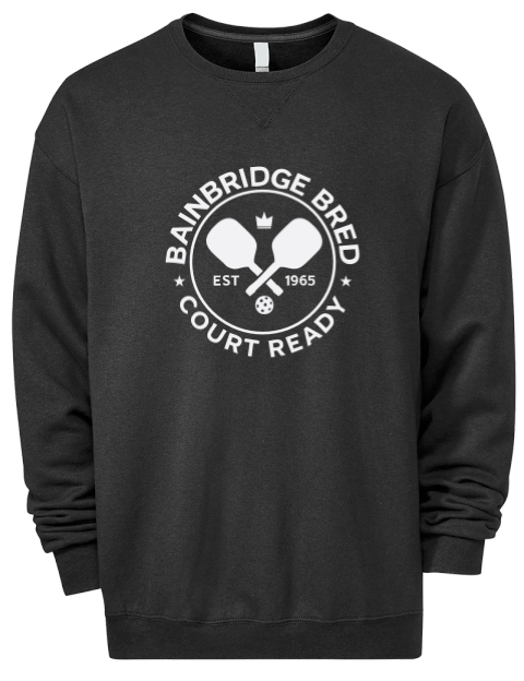 Bainbridge Bred Pickleball Premium Unisex Crewneck Sweatshirt | Swagsta
