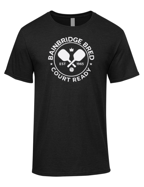 Bainbridge Bred Pickleball Premium Ring-Spun Cotton Unisex T-Shirt | Swagsta