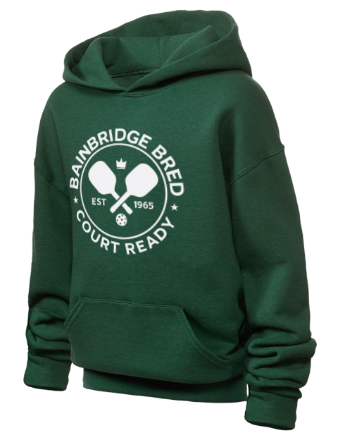 Bainbridge Bred Pickleball Youth Hooded Sweatshirt | Swagsta