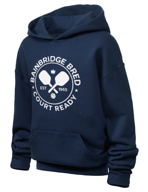 Bainbridge Bred Pickleball Youth Hooded Sweatshirt | Swagsta