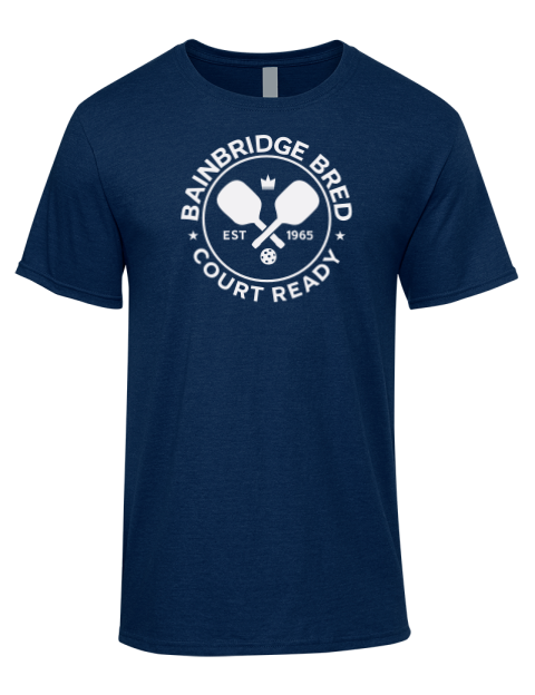Bainbridge Bred Pickleball Premium Ring-Spun Cotton Unisex T-Shirt | Swagsta