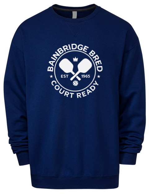 Bainbridge Bred Pickleball Premium Unisex Crewneck Sweatshirt | Swagsta