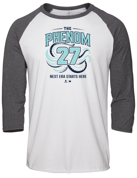 Starts Here Berkly Catton Unisex Premium Three-Quarter Raglan T-Shirt | Swagsta