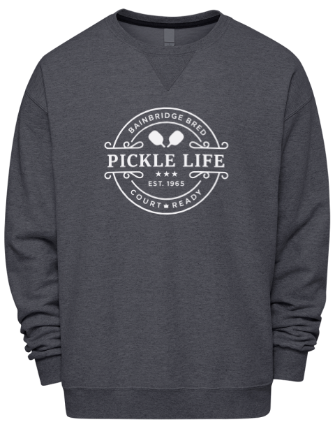 Bainbridge Life Pickleball Premium Unisex Crewneck Sweatshirt | Swagsta