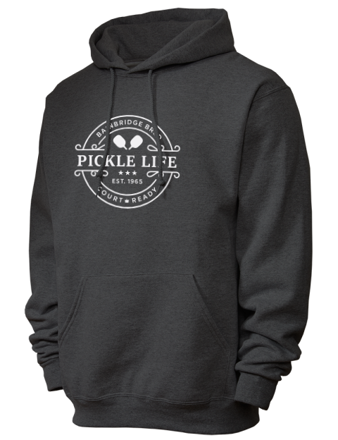 Bainbridge Life Pickleball Unisex Hooded Sweatshirt | Swagsta