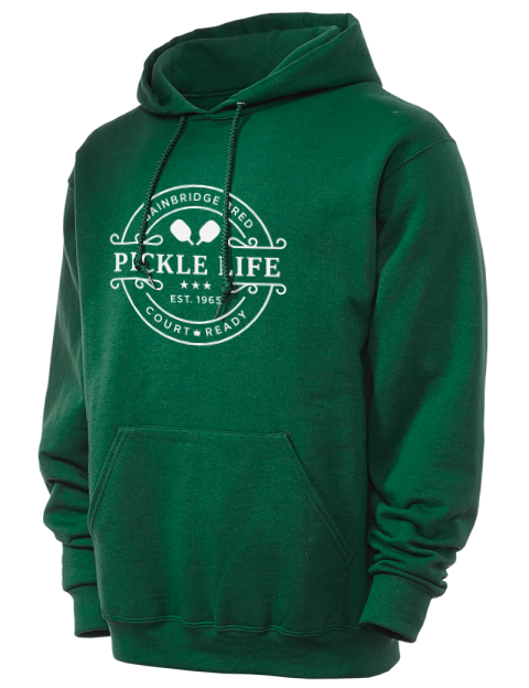 Bainbridge Life Pickleball Unisex Hooded Sweatshirt | Swagsta