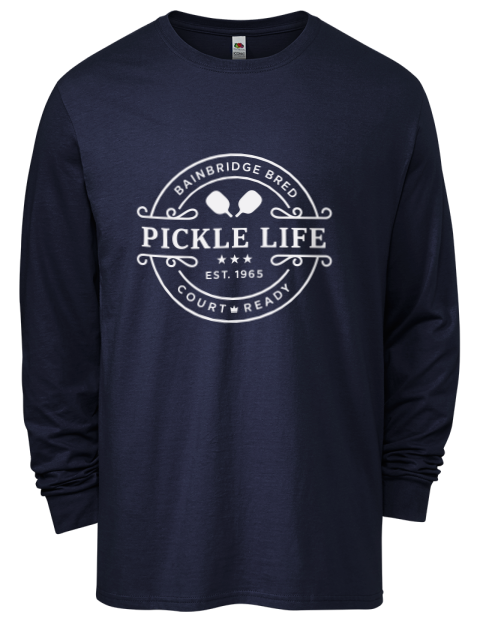 Bainbridge Life Pickleball Men's Long-Sleeve T-Shirt | Swagsta