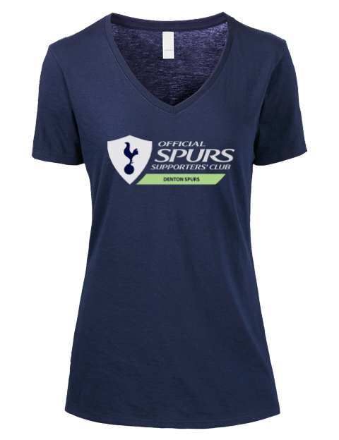 Official Edition Denton Spurs Premium Ladies V-Neck T-Shirt | Swagsta