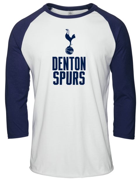Stacked Denton Spurs Unisex Premium Three-Quarter Raglan T-Shirt | Swagsta
