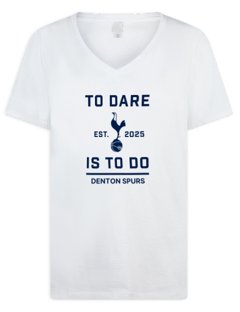 To Dare Denton Spurs Premium Ladies V-Neck T-Shirt | Swagsta