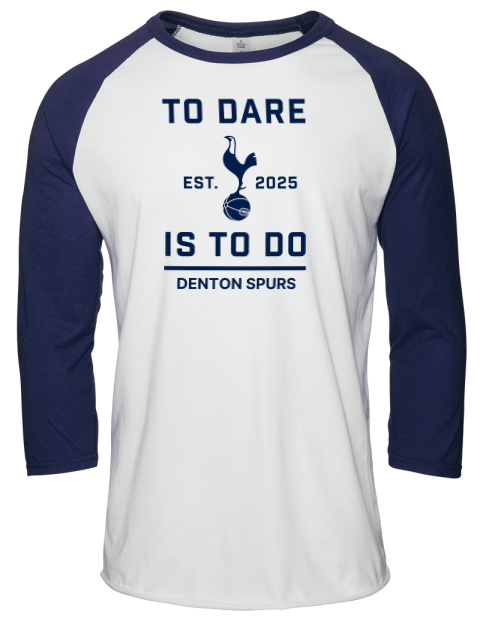 To Dare Denton Spurs Unisex Premium Three-Quarter Raglan T-Shirt | Swagsta