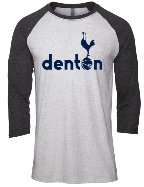 Local Club Denton Spurs Custom Unisex Premium Three-Quarter Raglan T-Shirt | Swagsta