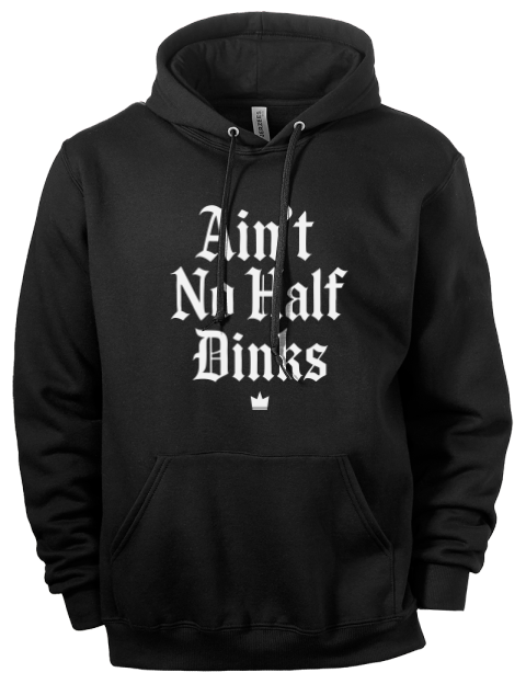 No Half Dinks Pickleball Eco Premium Unisex Hooded Sweatshirt | Swagsta