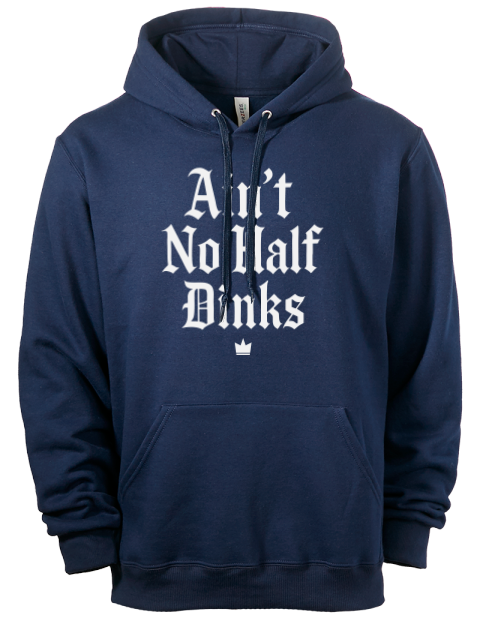 No Half Dinks Pickleball Eco Premium Unisex Hooded Sweatshirt | Swagsta