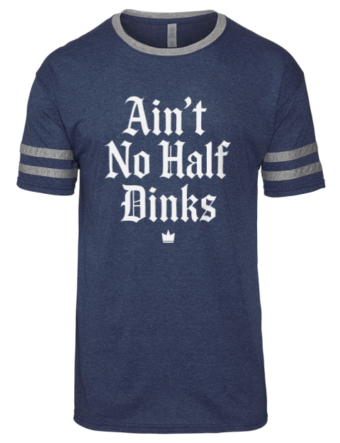 No Half Dinks Pickleball Men's Tri-Blend T-Shirt | Swagsta