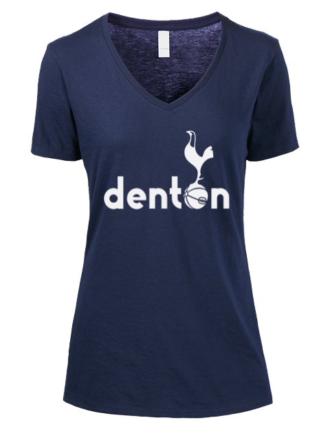 Local Club Denton Spurs Custom Premium Ladies V-Neck T-Shirt | Swagsta