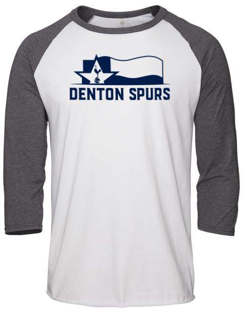 Local Club Denton Spurs Custom Unisex Premium Three-Quarter Raglan T-Shirt | Swagsta
