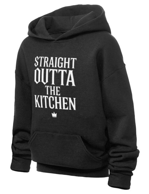 Straight Outta The Kitchen Pickleball Youth Hooded Sweatshirt | Swagsta