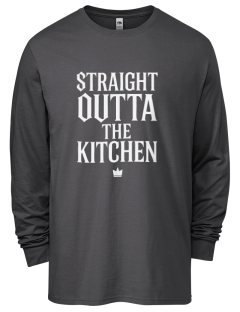 Straight Outta The Kitchen Pickleball Men's Long-Sleeve T-Shirt | Swagsta
