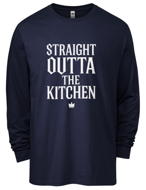 Straight Outta The Kitchen Pickleball Men's Long-Sleeve T-Shirt | Swagsta