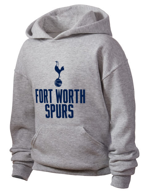 Stacked Fort Worth Spurs Youth Hooded Sweatshirt | Swagsta
