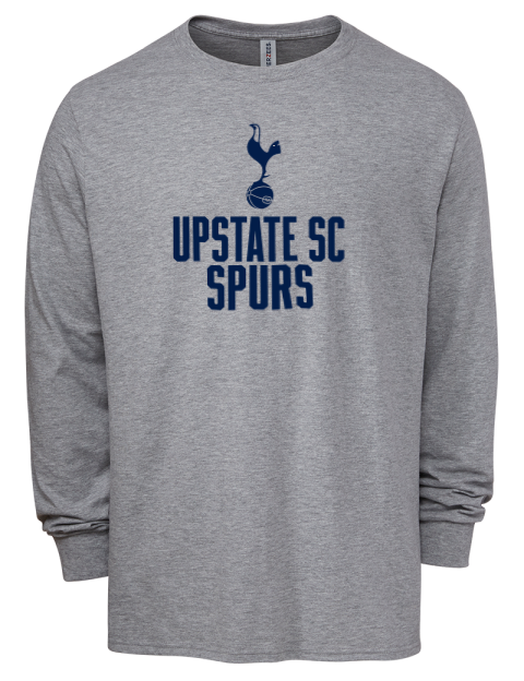 Stacked Upstate SC Spurs Men's Premium Blend Long Sleeve-T-Shirt | Swagsta